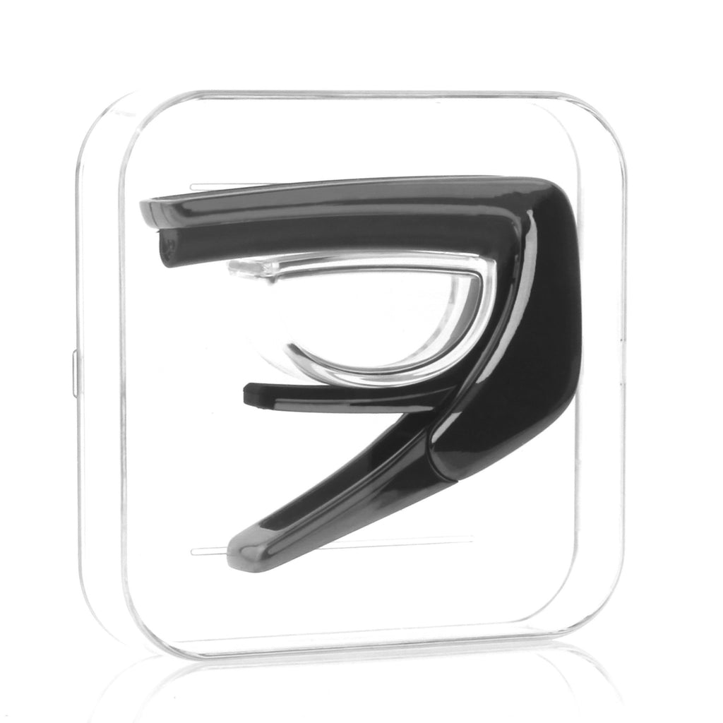 Black Chrome Finish with Silver Lip Conch