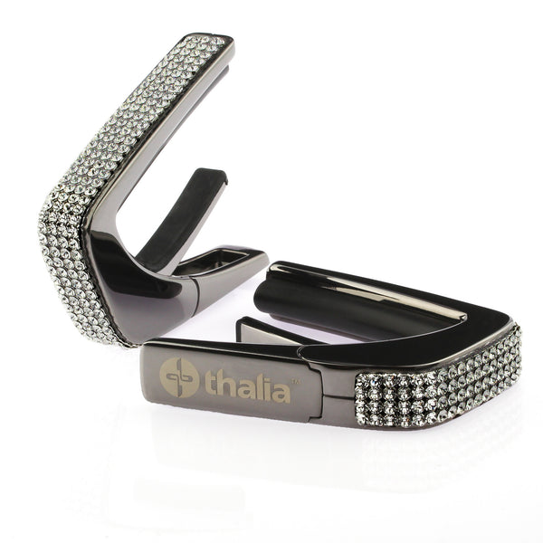 Black Chrome Finish with Swarovski Crystal Inlay