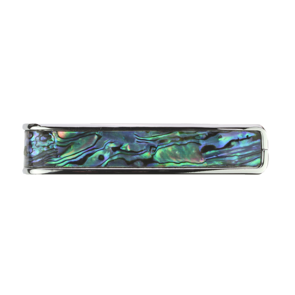 Chrome Finish with Blue Abalone Inlay
