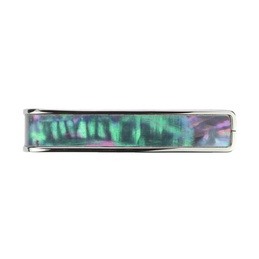 Chrome Finish with Black Ripple Inlay