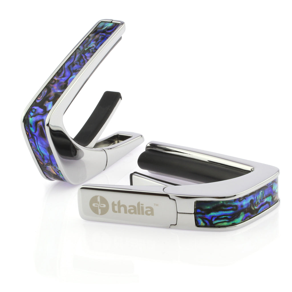 Chrome Finish with Blue Abalone Inlay