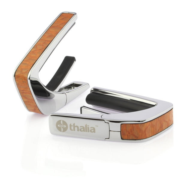 Chrome Finish with Brazilian Lacewood Inlay