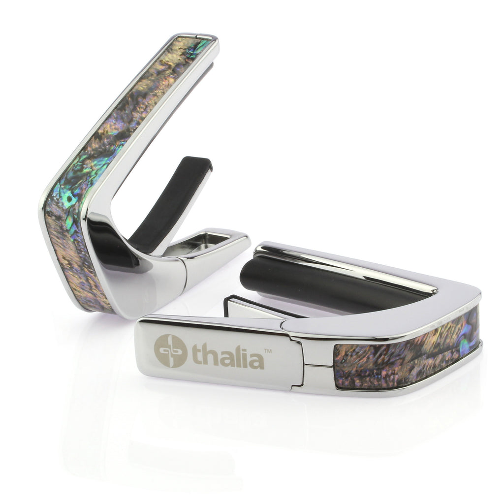 Chrome Finish with Paua Heart Inlay