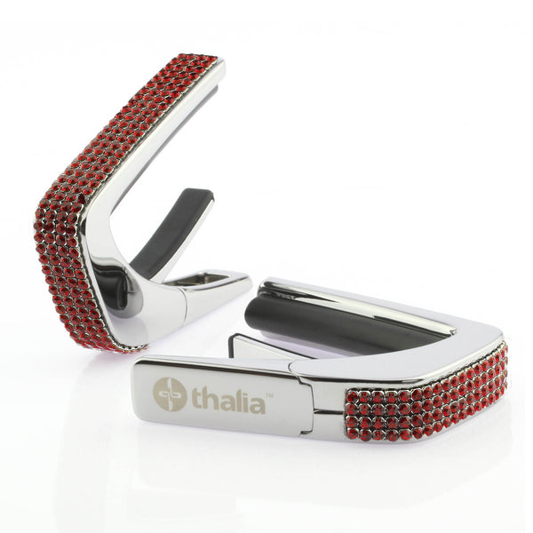 Chrome Finish with Swarovski Crystal Siam Inlay