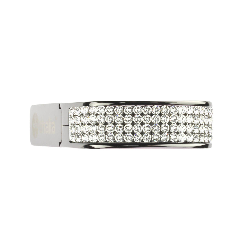 Black Chrome Finish with Swarovski Crystal Inlay