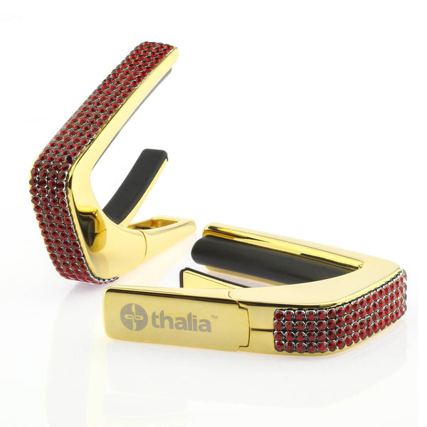 24k Gold Finish with Swarovski Crystal Siam Inlay