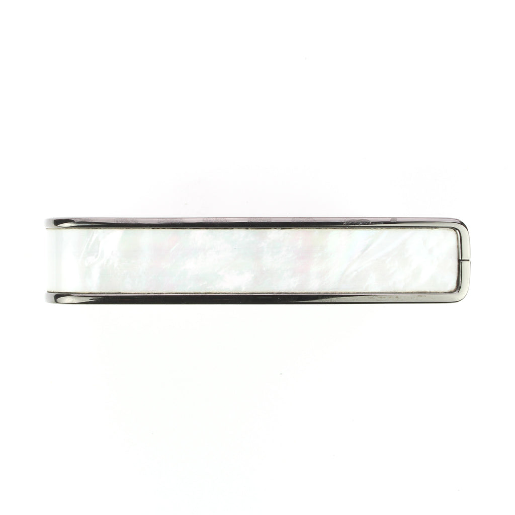 Black Chrome Finish with White Mother of Pearl Inlay