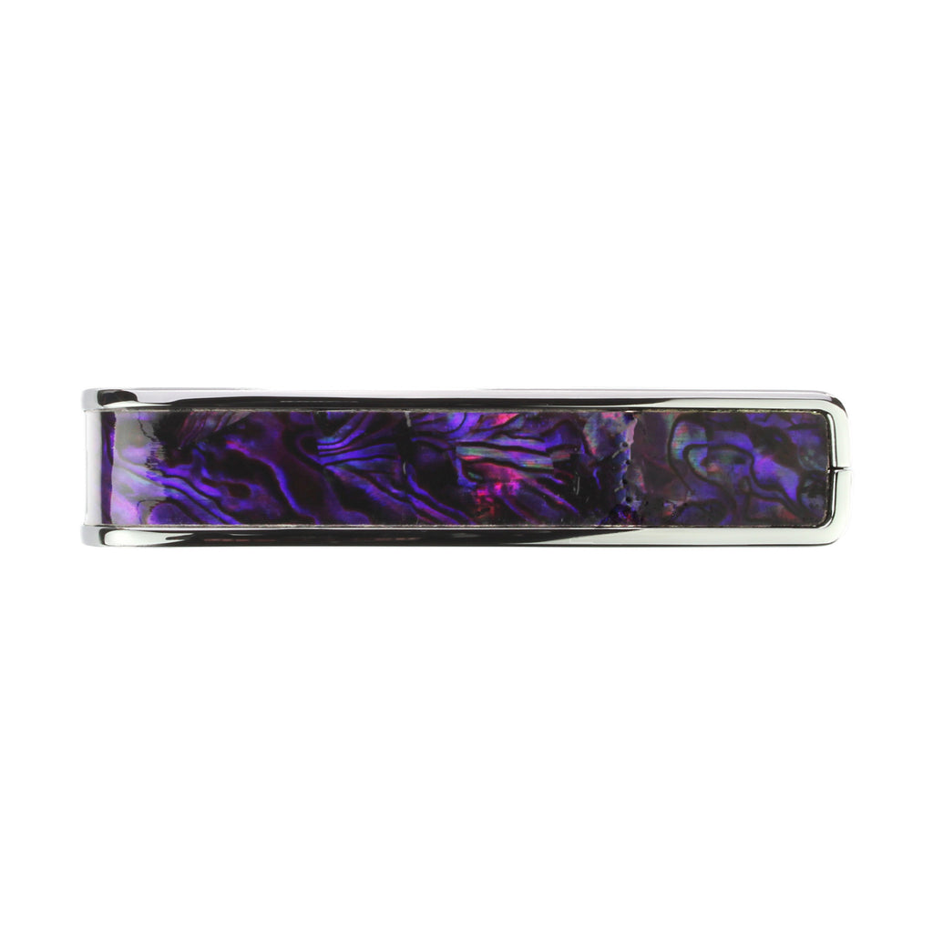 Chrome Finish with Purple Paua Inlay