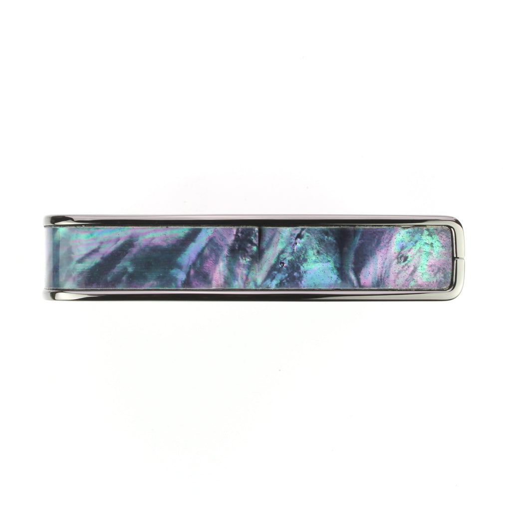 Black Chrome Finish with Silver Lip Conch