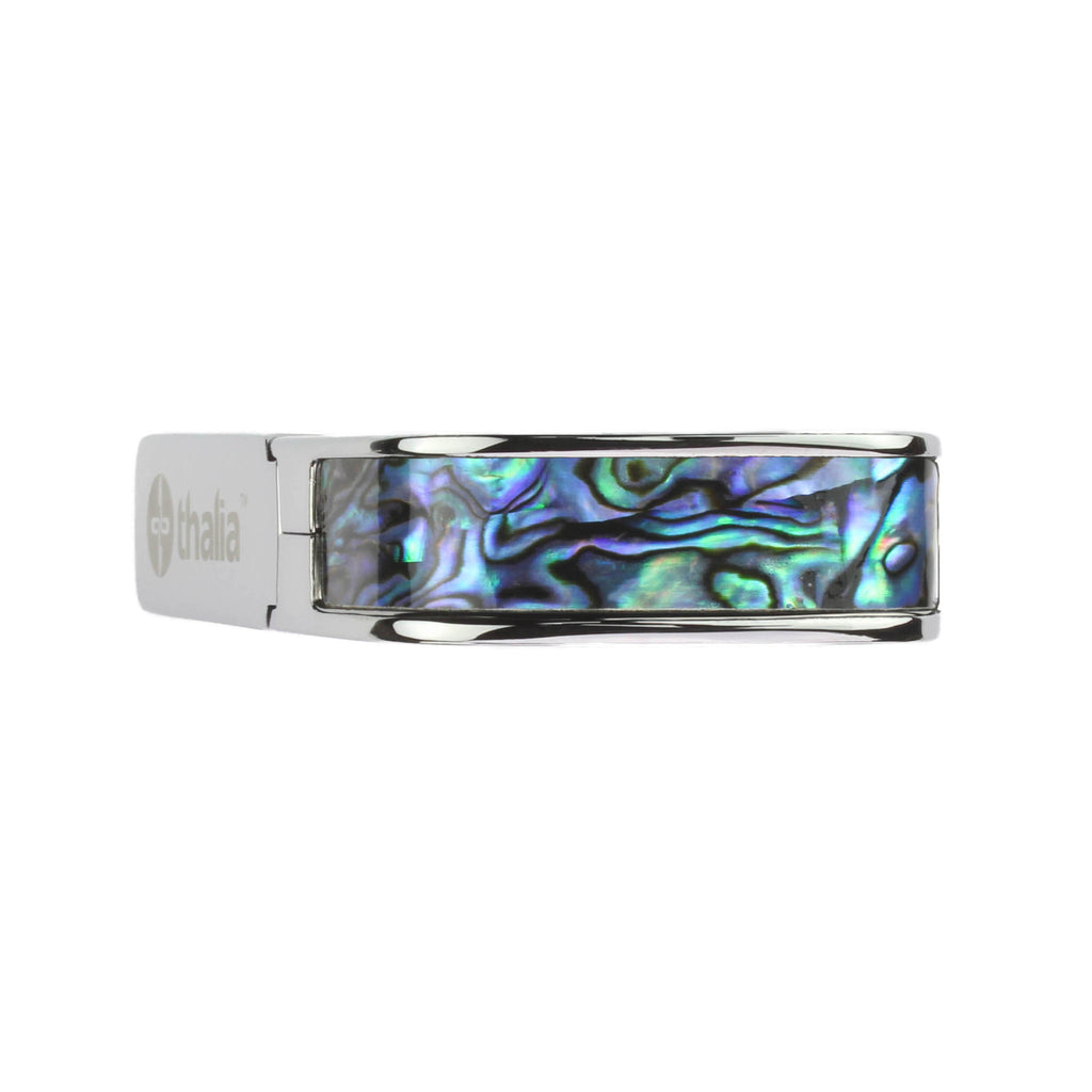 Chrome Finish with Blue Abalone Inlay