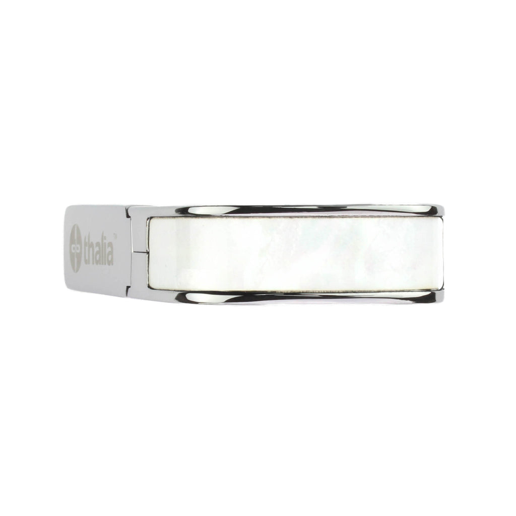 Chrome Finish with White Mother of Pearl Inlay