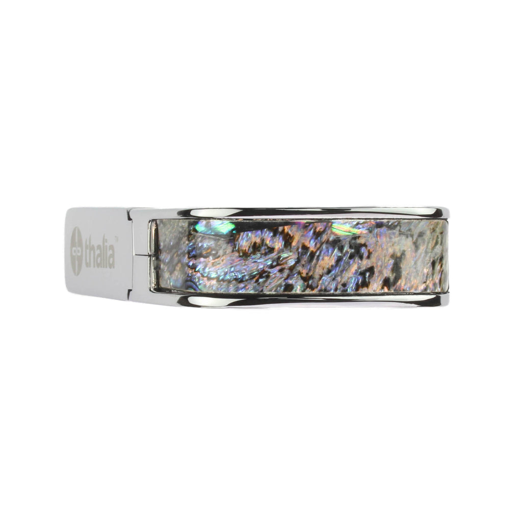Chrome Finish with Paua Heart Inlay