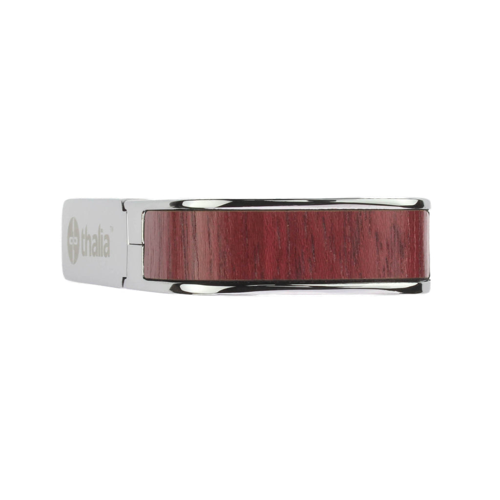 Chrome Finish with Purple Heart Inlay
