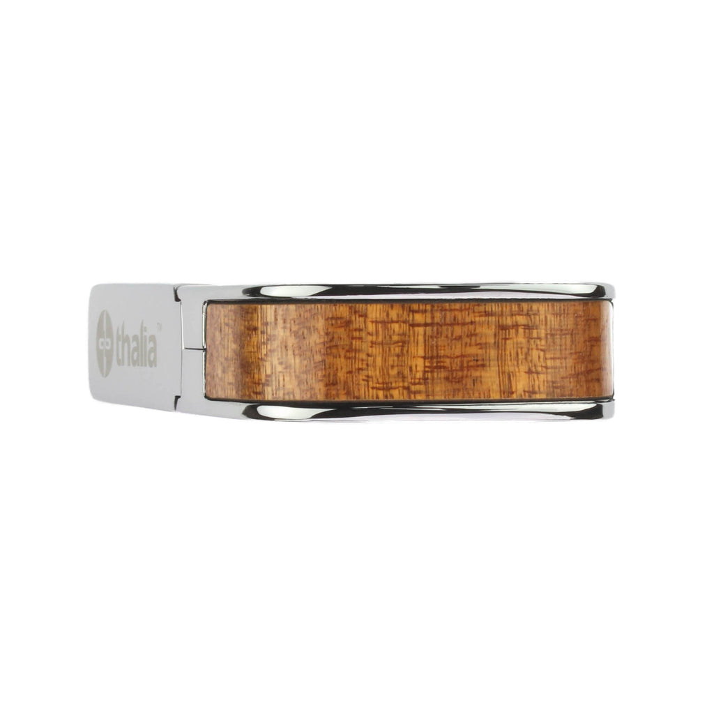 Chrome Finish with Sapele Inlay