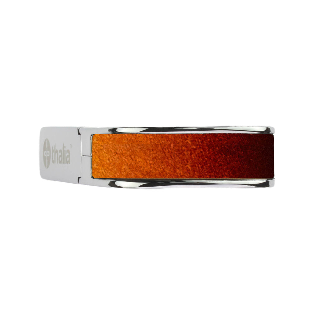 Chrome Finish with Tobaccoburst Birdseye Maple Inlay